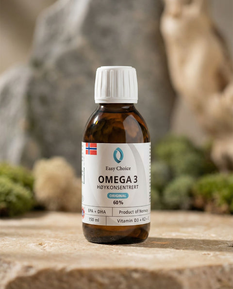 Easychoice Omega-3 flytende høykonsentrert med Vitamin D3, K2 og E