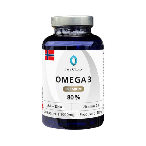 Easychoice Omega-3 Premium 80 % – produktflaske