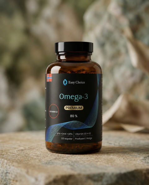 Omega-3 Premium 80% med K2 og D3