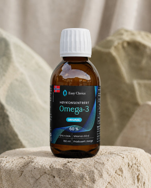 Easychoice Omega-3 flytende original 60% med vitamin D3 og E