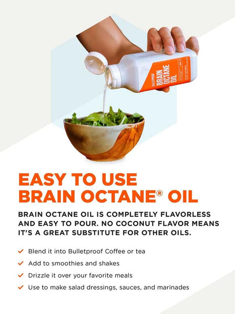 Brain Octane C8 MCT olje bruksområder
