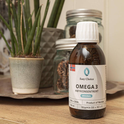 Omega-3 Høykonsentrert  D3+K2+E - Easy Choice